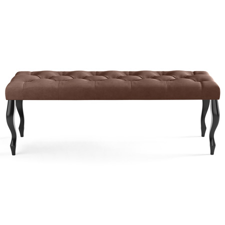 Lavice CHESTERFIELD 120x40 cm Tmavě hnědá SG-nábytek