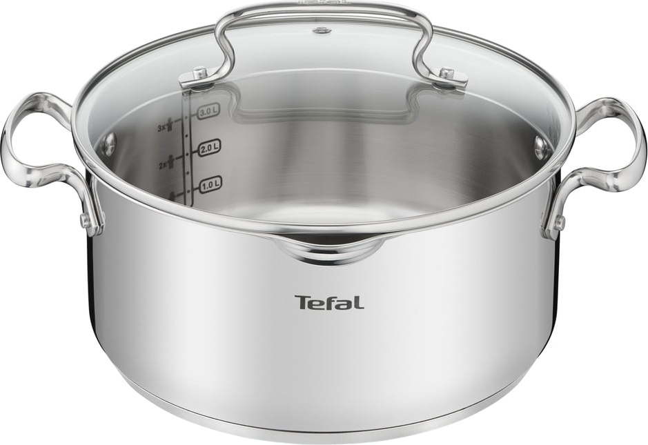 Nerezový hrnec s pokličkou na indukci 5 l Duetto+ – Tefal Tefal