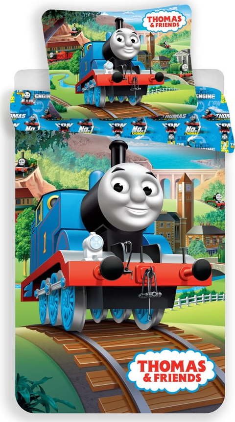 Bavlněné dětské povlečení na jednolůžko 140x200 cm Thomas and Friends – Jerry Fabrics Jerry Fabrics