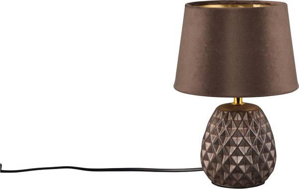 Hnědá stolní lampa (výška 27 cm) Ariana – Trio TRIO