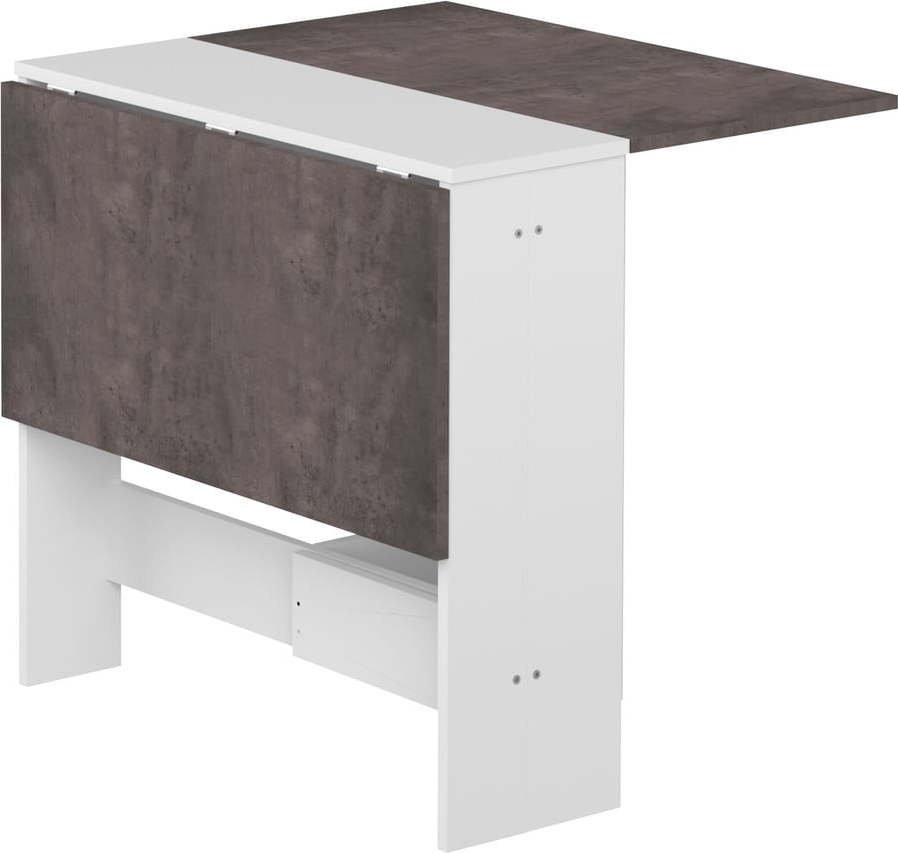 Rozkládací jídelní stůl s deskou v dekoru betonu 76x28 cm Papillon – TemaHome TemaHome