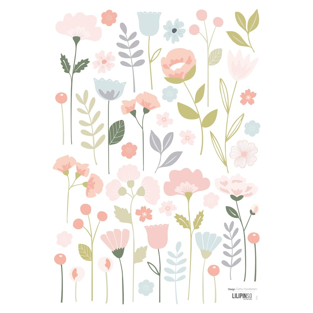 Arch samolepek 30x42 cm Flowers Stems – Lilipinso Lilipinso