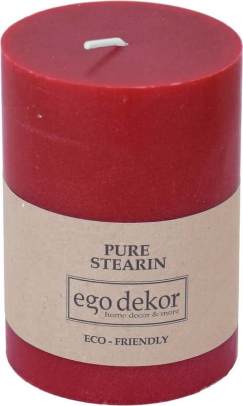 Červená svíčka Eco candles by Ego dekor Friendly