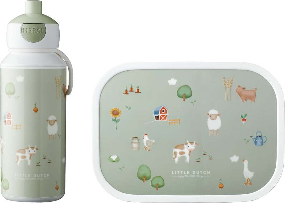 Dětský svačinový box s lahví Little farm – Mepal Mepal