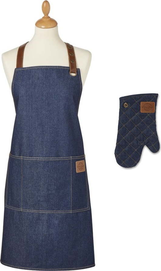 Zástěra a chňapka v sadě 2 ks Oxford Denim – Cooksmart ® Cooksmart