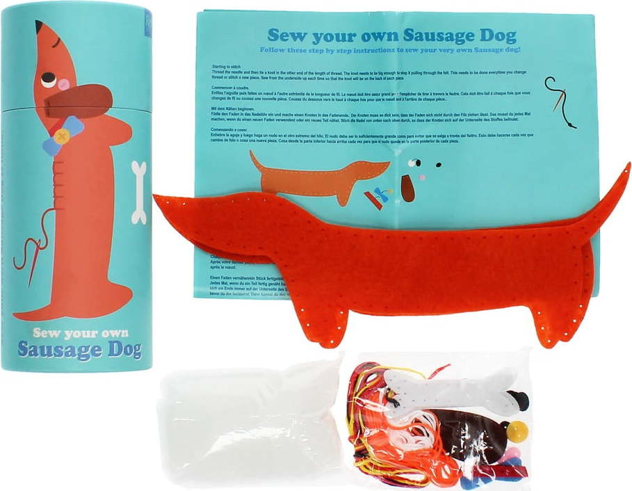 Kreativní sada Sew Your Own Sausage Dog – Rex London Rex London