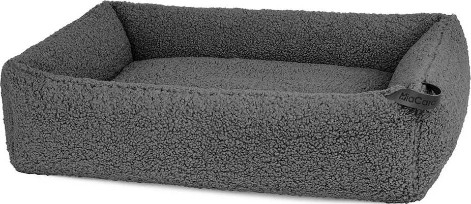 Tmavě šedý pelíšek pro psa z materiálu bouclé 65x80 cm Senso Graphite S/M – MiaCara MiaCara